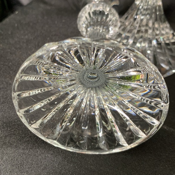 Set of 2 Mikasa “The Ritz” crystal candle holders / candlesticks - Picture 5 of 8